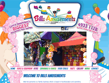Tablet Screenshot of billsamusements.com.au